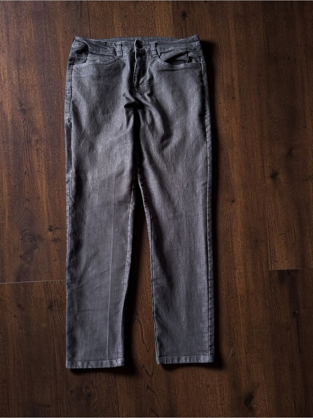BYLT Basics Men's Premium Stretch Jeans Size 32 Gray Slim Straight Denim Pants